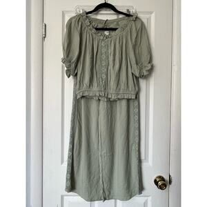 Kiwi + Punch Crochet Trim Lounge Set - Size L